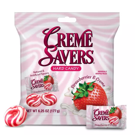 Strawberries and Creme Hard Candy | The Taste of Fresh Strawberries Swirled i...