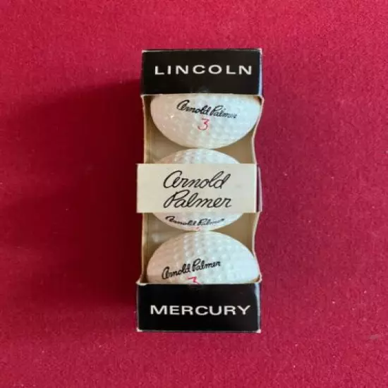 1970, Arnold Palmer, "Un-Used" Sleeve "MERCURY" Golf Balls (Scarce/Vintage)