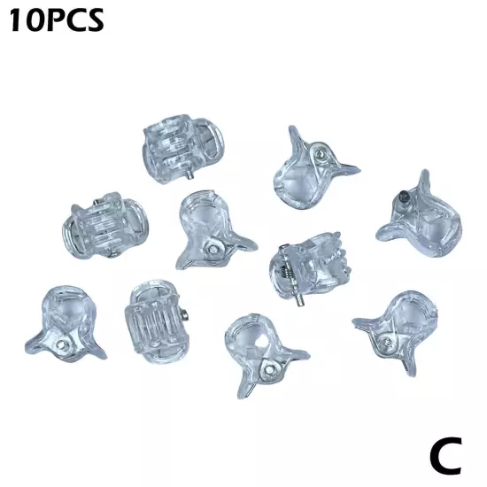 10pcs Black Mini Hair Clips Small Hair Claw Hair Clamps 1.5cm Hair Plastic