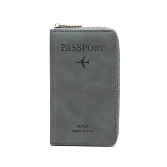 Passport Case Holder Ticket Organizer ID Card Bag Travel Zipper Passport Case