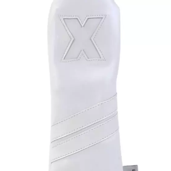 Sunfish leather hybrid golf headcover - white on white out !