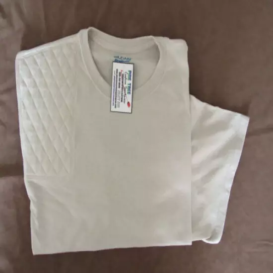 NEW! 4XL Right Hand Trap/Skeet Pad SAND Dryblend Shooting T-Shirt/Gildan