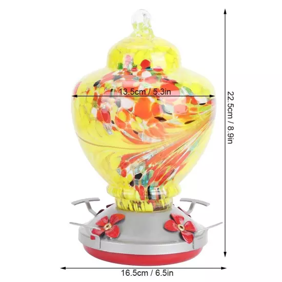 Garden Colorful Painting Bird Feeder Water Feeding Tool Equipments HD