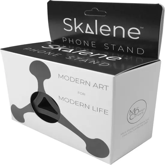 Skalene Phone Stand - 100% Silicone Rubber, Adjustable Phone Holder, Prop, Rest 