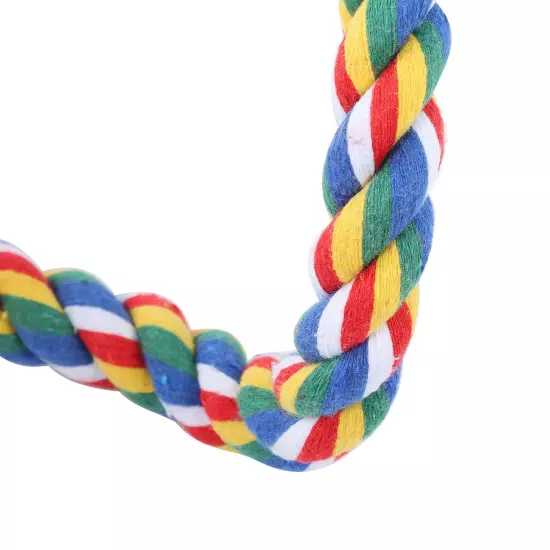 2Pcs Bird Rope Perches Brightly Colored Chew Toy Swings Spir AD5