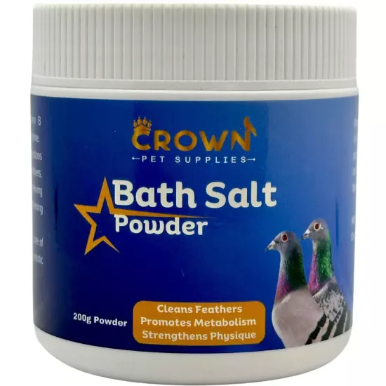 Bath Salt Powder Cleans Feathers, Promote Metabolism & Physique For Pigeons 200g