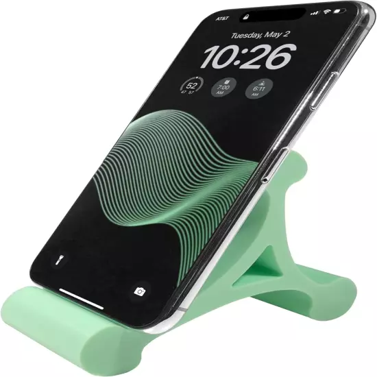 Skalene Phone Stand - 100% Silicone Rubber, Adjustable Phone Holder, Prop, Rest 