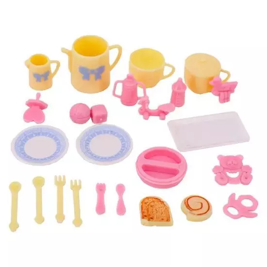 Barbies Doll House Furniture Bed Table Chair Plastic Cleaning Tools for 11.8inch