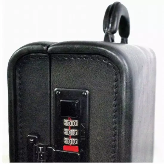 Tumi Leather Large Slim Side Latch Hard Attache Bk