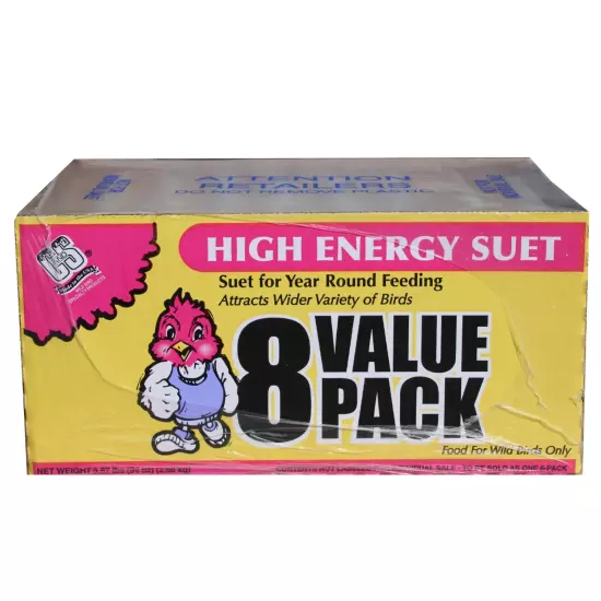 C&S Products High Energy Fresh Suet Value Pack, for Year Round Wild Bird Feeding