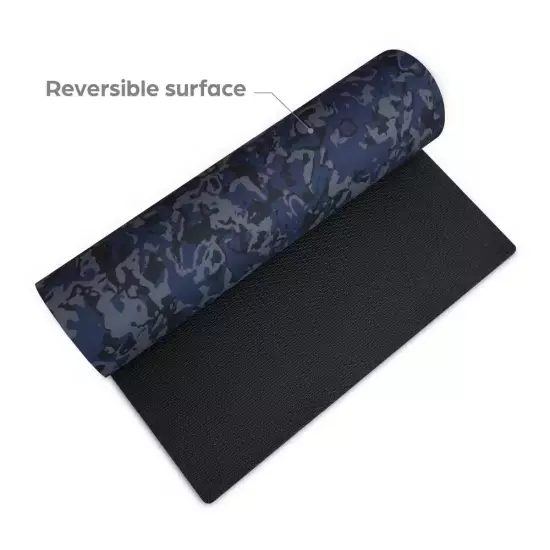 Blue Camo 72 In. X 24 In. Foam Multi-Use Fitness Mat (12 Sq. Ft)