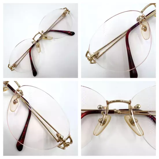 Yves Saint Laurent Yves Glasses Eyewear YSL Logo Side Logo Rimless