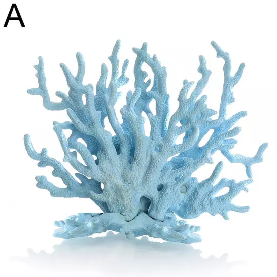 Artificial Coral Ornament Resin Fish Tank Plant Aquarium Decoration^ M2J6