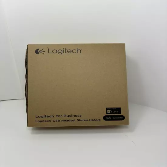 Logitech USB Headset Stereo H650e With USB Connector New In Box 981-000518