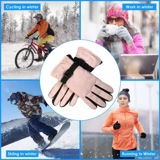 Winter Cycling Gloves Windproof Fishing Mittens Thicken Warm Full Finger Gloves