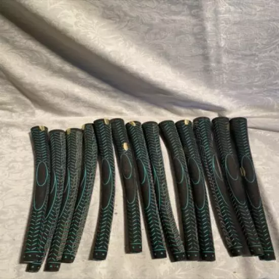 Vintage Grip One Golf Grips - Green Black Lot Of 13