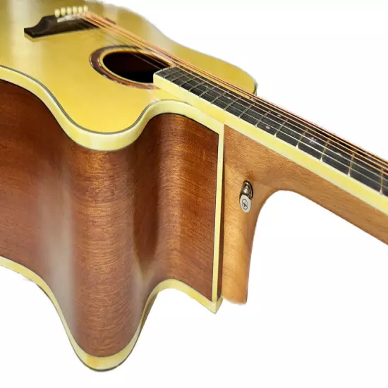 41 Inch Acoustic Guitars Full Size Sapele Wood Metal String Powerful Clear sound