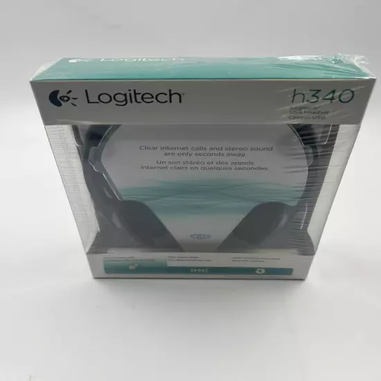 Logitech H340 USB Noise Cancelling Headset New!