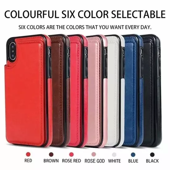 Wallet Card Case Cover Leather Magnetic For iPhone 15 16 PRO MAX 14 13 12 11 XS 