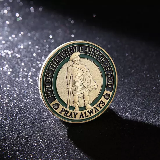 100PCS Put On the Whole Armor Of God Challenge Coin Collection Commemorative