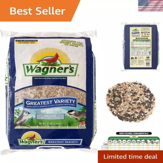 Greatest Variety Blend Wild Bird Food, 16-Pound Bag