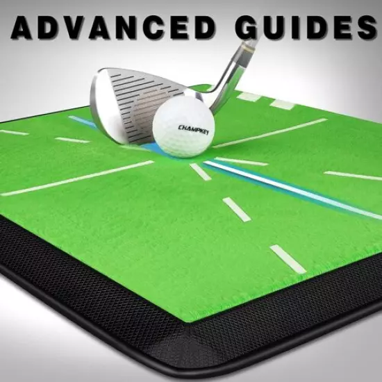 CHAMPKEY Premium Golf Impact Mat | Analysis Swing Path Golf Practice Mat