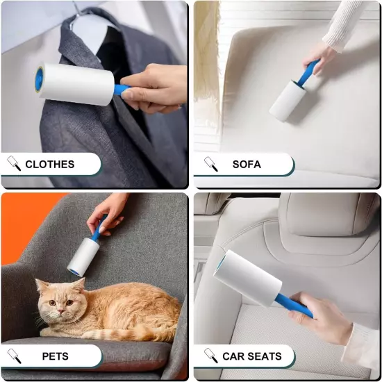 Lint Rollers for Pet Hair Extra Sticky, 600 Sheets Lint Roller with 3 Upgraded H