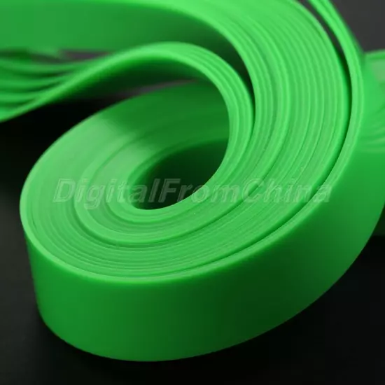 Multiple Thickness Slingshot Catapult Flat Rubber Band Green Color Pack of 10pcs