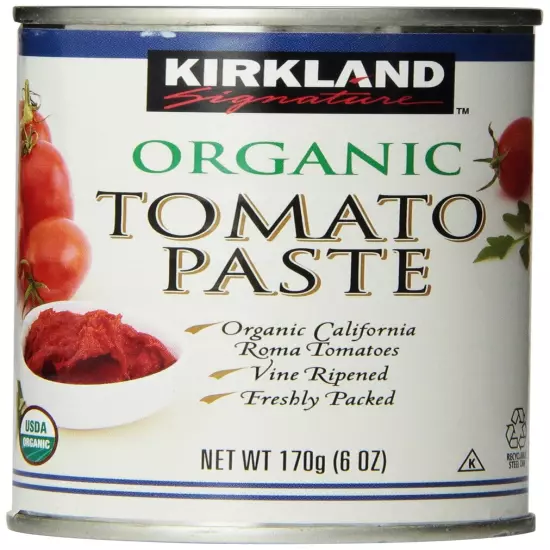 Kirkland Organic Tomato Paste-6 oz 12 ct