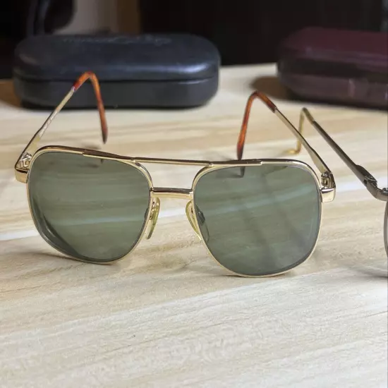 Eyeglasses Vintage/Used Gold Frame, Two (2)