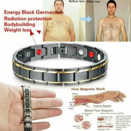 Magnetic Healing Therapy Women Men Bracelet Weight Loss Pain Relief Arthritis