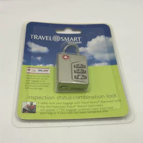 Travel Smart Combination Lock Conair Inspection Status TSA Approved Luggage Lock