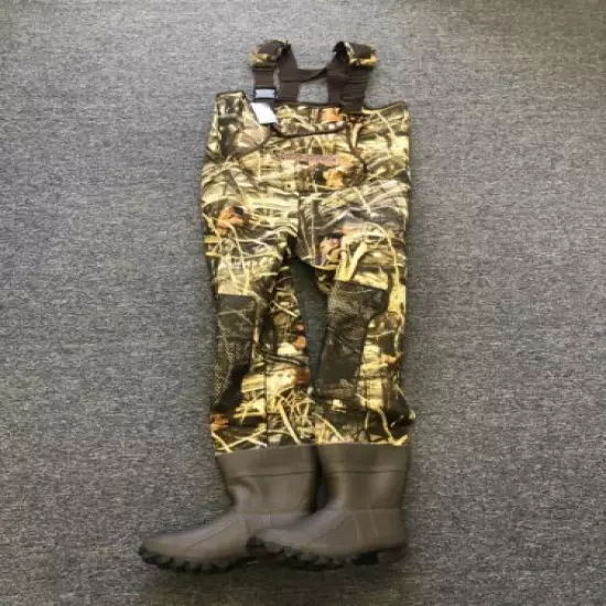 KOBUK Men 3.5mm MAX-4 Camo Hunting Neoprene Wader Lug Boots Size 10 KING DuraTex