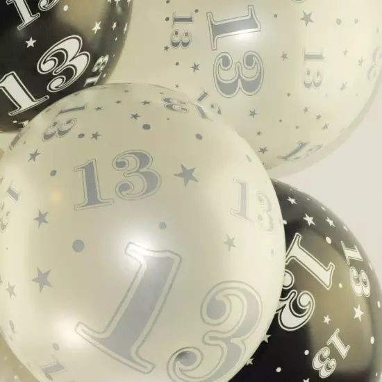 13th Birthday Balloons 10 Age 13 Kids Party Decorations Boy Girl