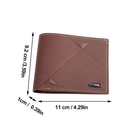 Fashion Casual Wallet Men's Youth Thin Horizontal Soft Wallet`