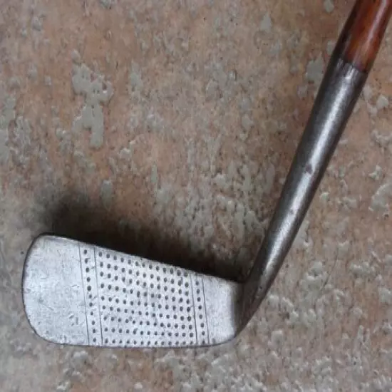 Antique Vintage Cochrane Willie Park Style Hickory Wood Shaft Golf Club Putter