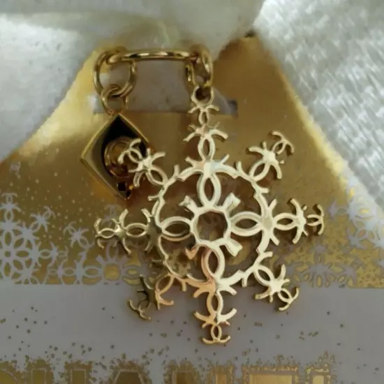 CHANEL Holiday 2024 Christmas Limited Edition Novelty CC Logo Gold Charm Japan