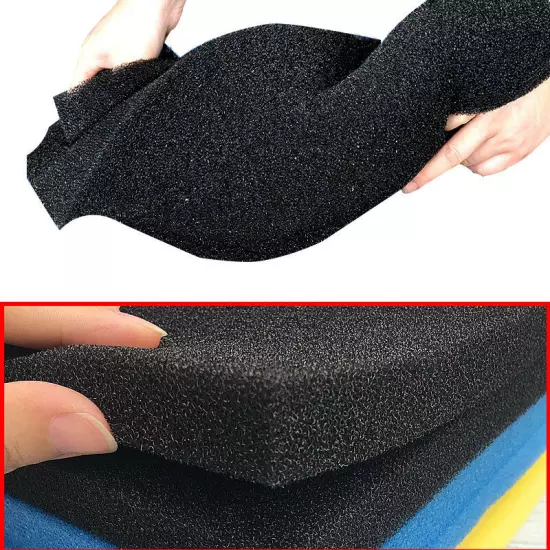 Bio Sponge Filter Media Pad Cut-to-fit Foam Up to 39.37" for Aquarium Fish Tank