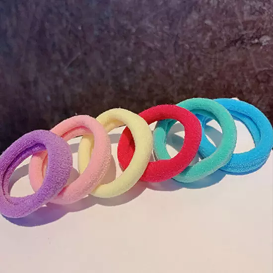 50Pcs Girls Women Hair Band Ties Rope Ring Elastic Hairband Ponytail Holder Lot