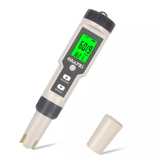 Digital Salinity Tester for Salt Water - Waterproof IP67 Salinity Meter with ATC