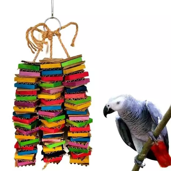 Parrot Toys for Birds Cardboard Big Bird Toys African Grey Parrot Toys