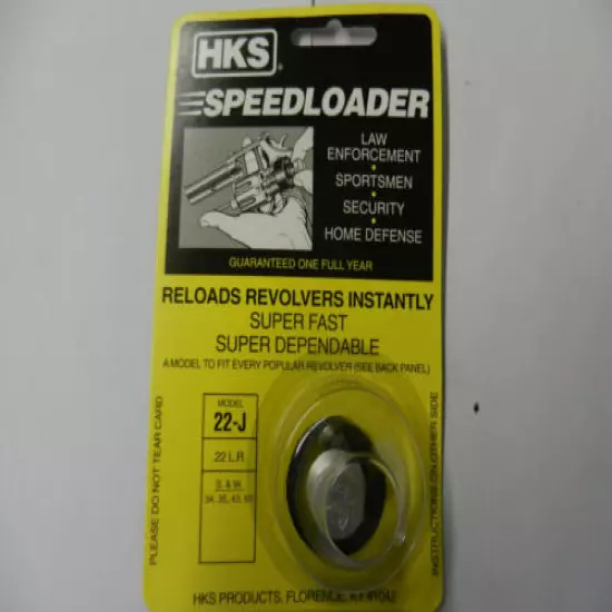 HKS Speedloader; 22J; 6-Shot 22LR; S&W 34 35 43 63; 2 Pk; Fast & Dependable