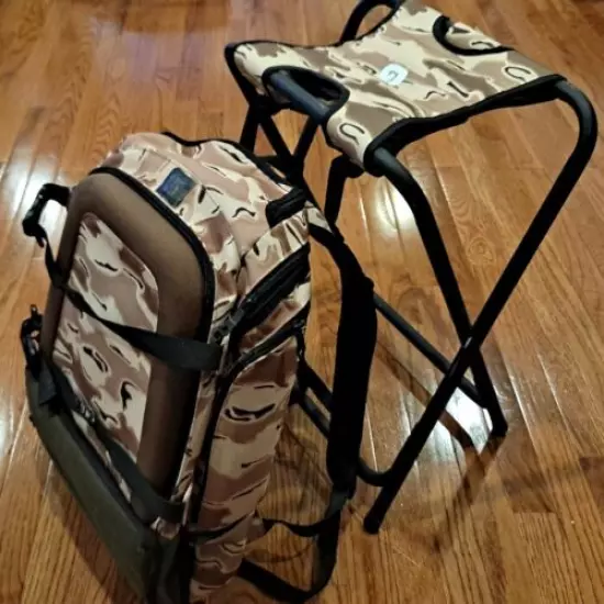 Burton Rare Liquid Lounger Chair Backpack Brown Camo