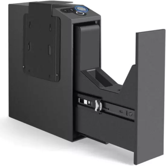 LANGGER V Biometric Slider Handgun Gun Safe for Nightstand, Desk, Bed Side,... 