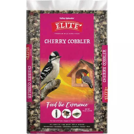 Valley Splendor Elite 10 Lb. Cherry Cobbler Premium Wild Bird Food 9497 Valley