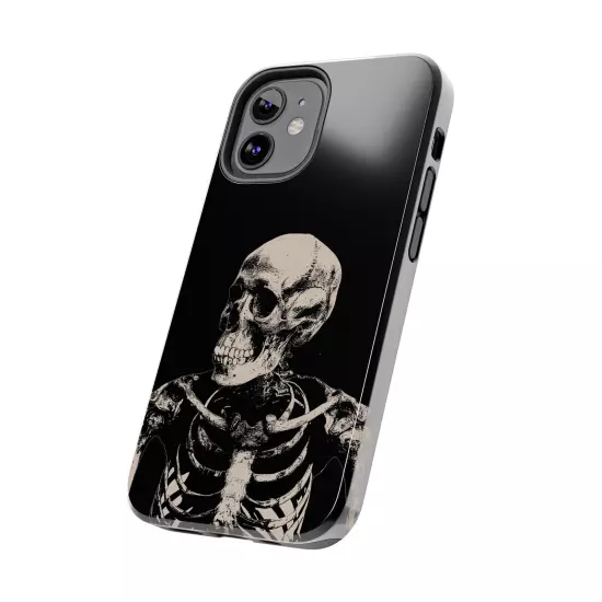 Dark Skeleton Skull Tough iPhone & Samsung Galaxy Cases Cover, Gift For Men