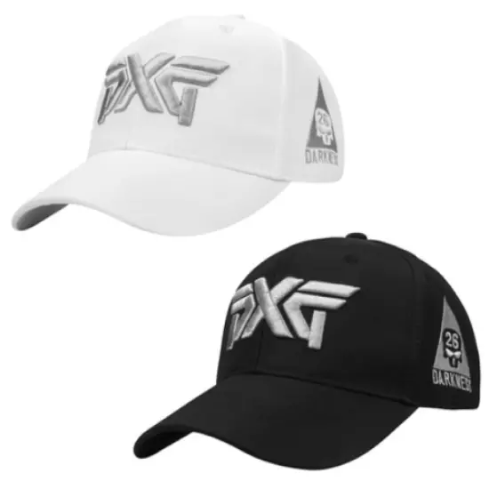 PXG Darkness Golf Cap Adjustable Baseball Cap Outdoor -Black/White