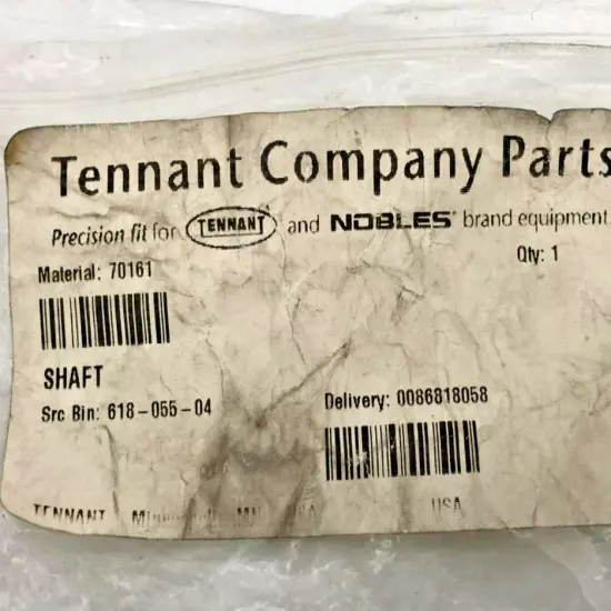 New Tennant 70161 Shaft