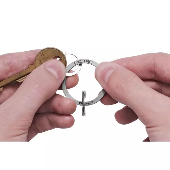 Exotac FREEKey Slim System Easy to Use Key Ring and Three Mini Key Rings