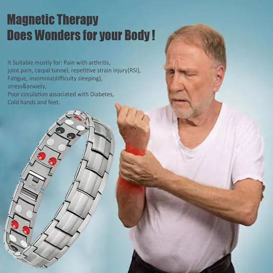 Magnetic Healing Therapy Women Men Bracelet Weight Loss Pain Relief Arthritis